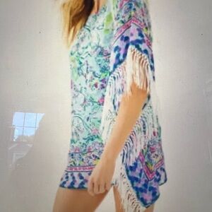 NWT Lilly Pulitzer Ginette Coverup in Bali Blue